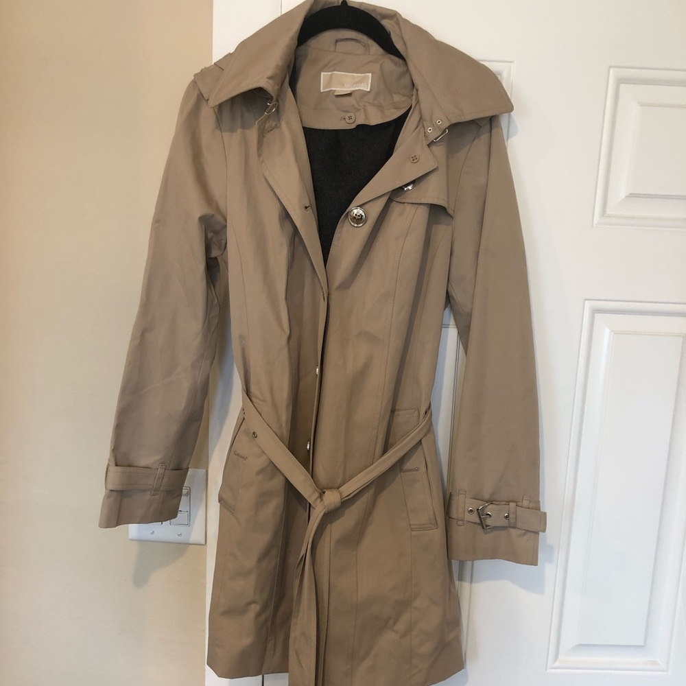 Michael Kors Tan lightweight rain jacket rain coat
